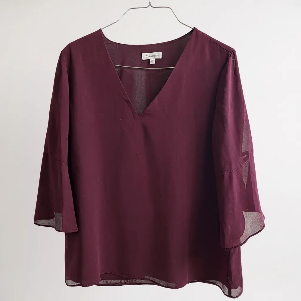 Calvin Klein Women’s Purple 3/4  Sleeves Blouse. Size XL